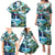 Wailua Falls Hawaii Family Matching Puletasi and Hawaiian Shirt Kauai Natural Beauty