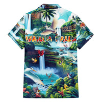 Wailua Falls Hawaii Family Matching Tank Maxi Dress and Hawaiian Shirt Kauai Natural Beauty