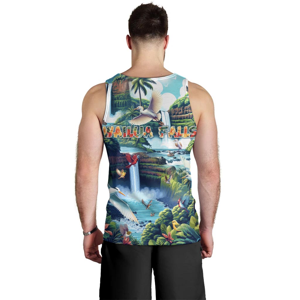 Wailua Falls Hawaii Men Tank Top Kauai Natural Beauty DT02 - Polynesian Pride