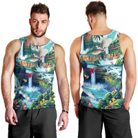 Wailua Falls Hawaii Men Tank Top Kauai Natural Beauty DT02 - Polynesian Pride