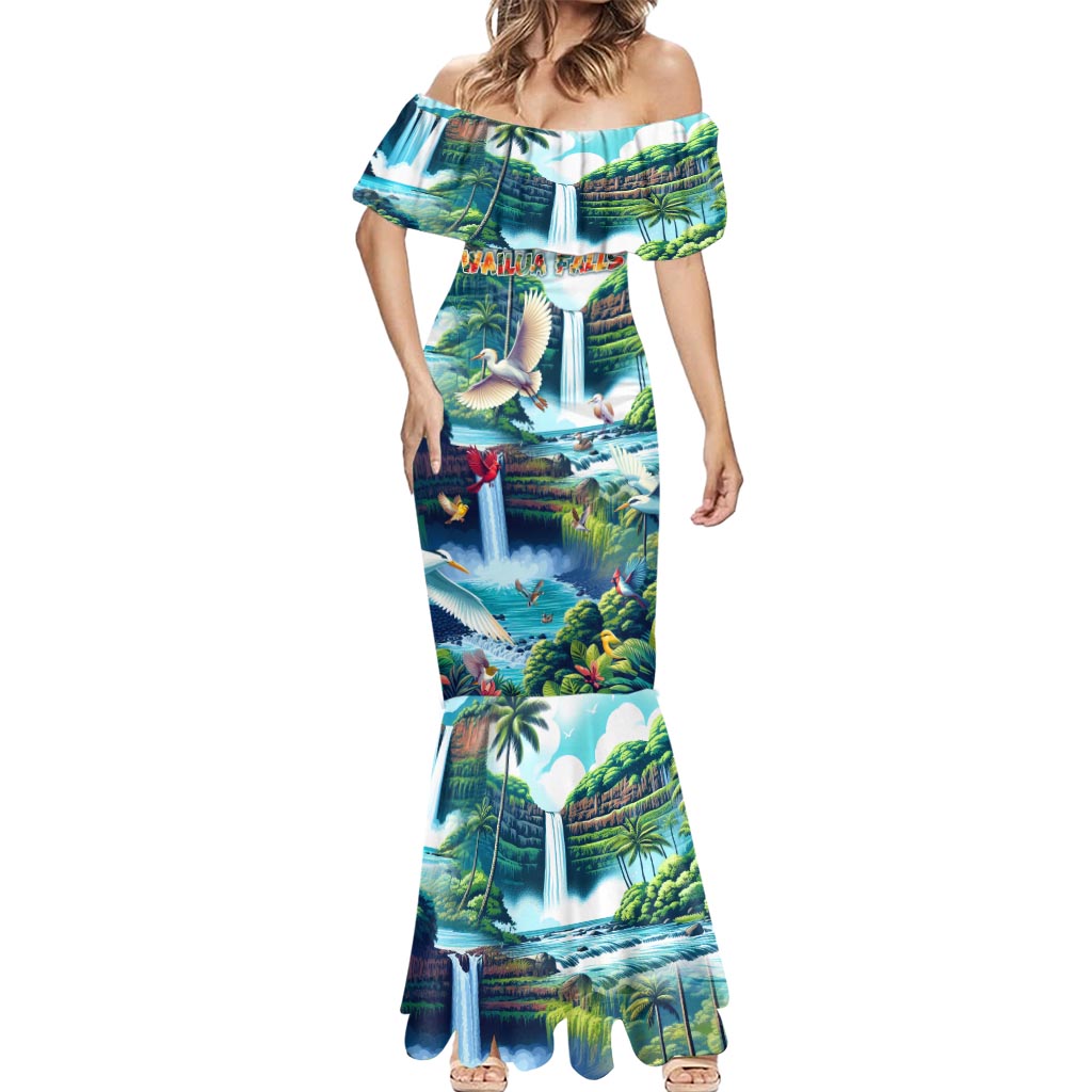 Wailua Falls Hawaii Mermaid Dress Kauai Natural Beauty