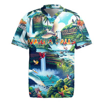 Wailua Falls Hawaii Rugby Jersey Kauai Natural Beauty DT02 Art - Polynesian Pride