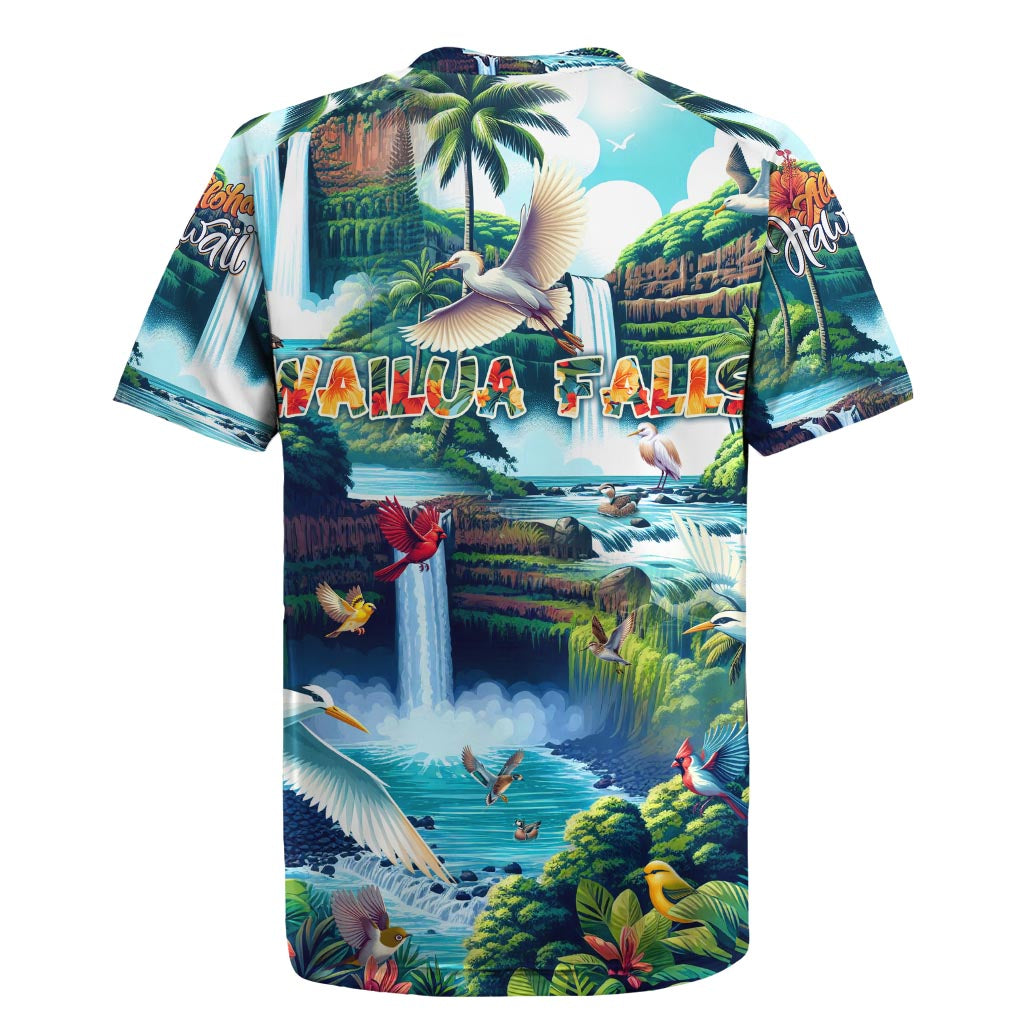 Wailua Falls Hawaii Rugby Jersey Kauai Natural Beauty DT02 - Polynesian Pride