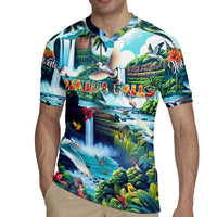 Wailua Falls Hawaii Rugby Jersey Kauai Natural Beauty DT02 - Polynesian Pride