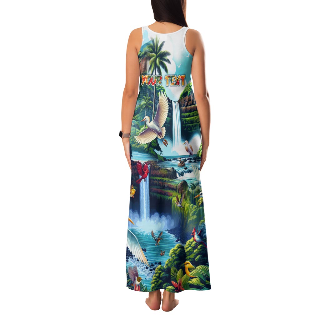 Wailua Falls Hawaii Tank Maxi Dress Kauai Natural Beauty DT02 - Polynesian Pride