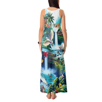 Wailua Falls Hawaii Tank Maxi Dress Kauai Natural Beauty DT02 - Polynesian Pride