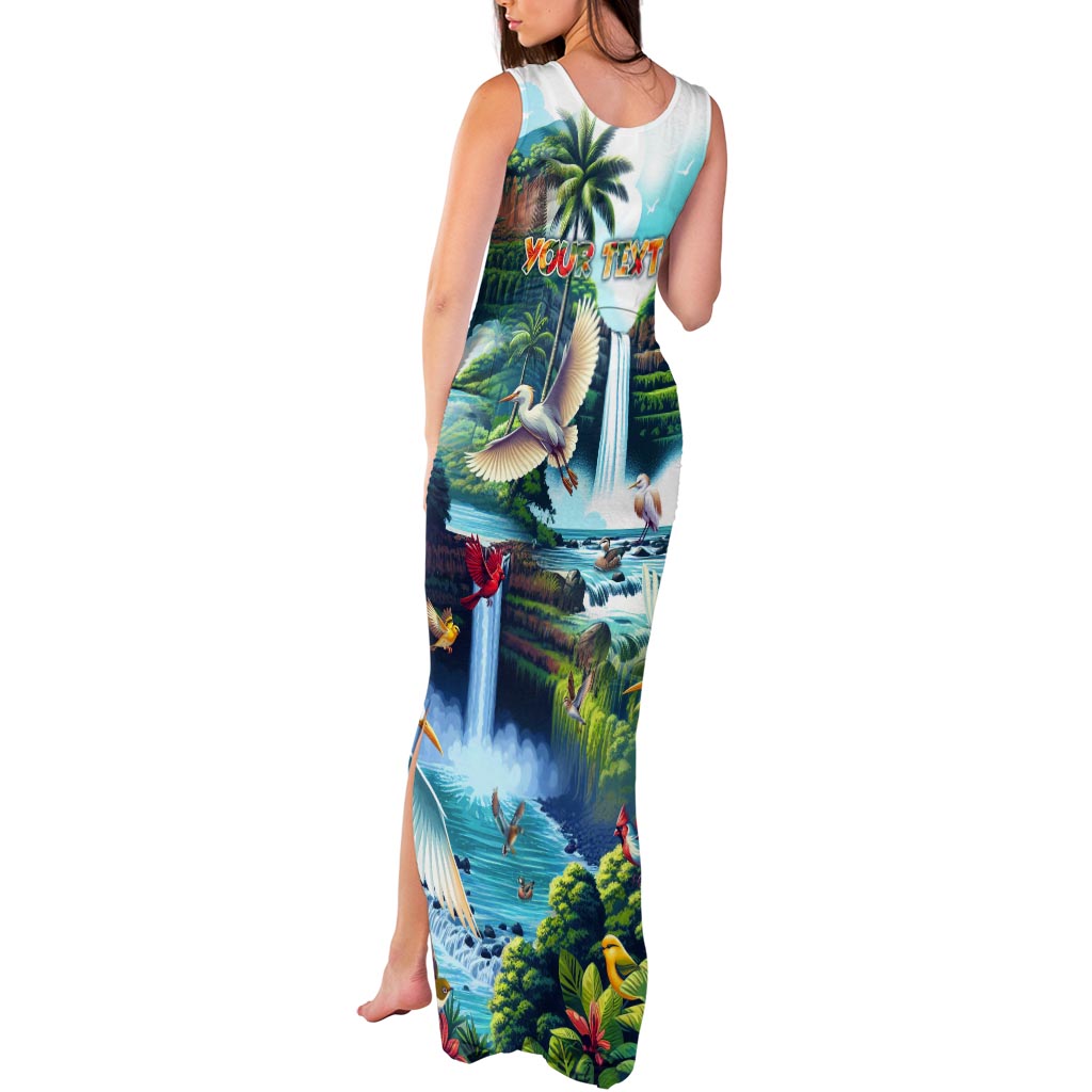 Wailua Falls Hawaii Tank Maxi Dress Kauai Natural Beauty DT02 - Polynesian Pride