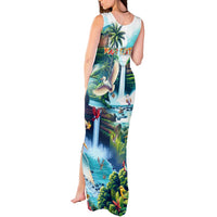 Wailua Falls Hawaii Tank Maxi Dress Kauai Natural Beauty DT02 - Polynesian Pride