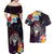 Personalized Amelika Samoa Sharks Polynesia Couples Matching Off Shoulder Maxi Dress and Hawaiian Shirt American Samoa