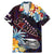 Personalized Amelika Samoa Sharks Polynesia Family Matching Mermaid Dress and Hawaiian Shirt American Samoa