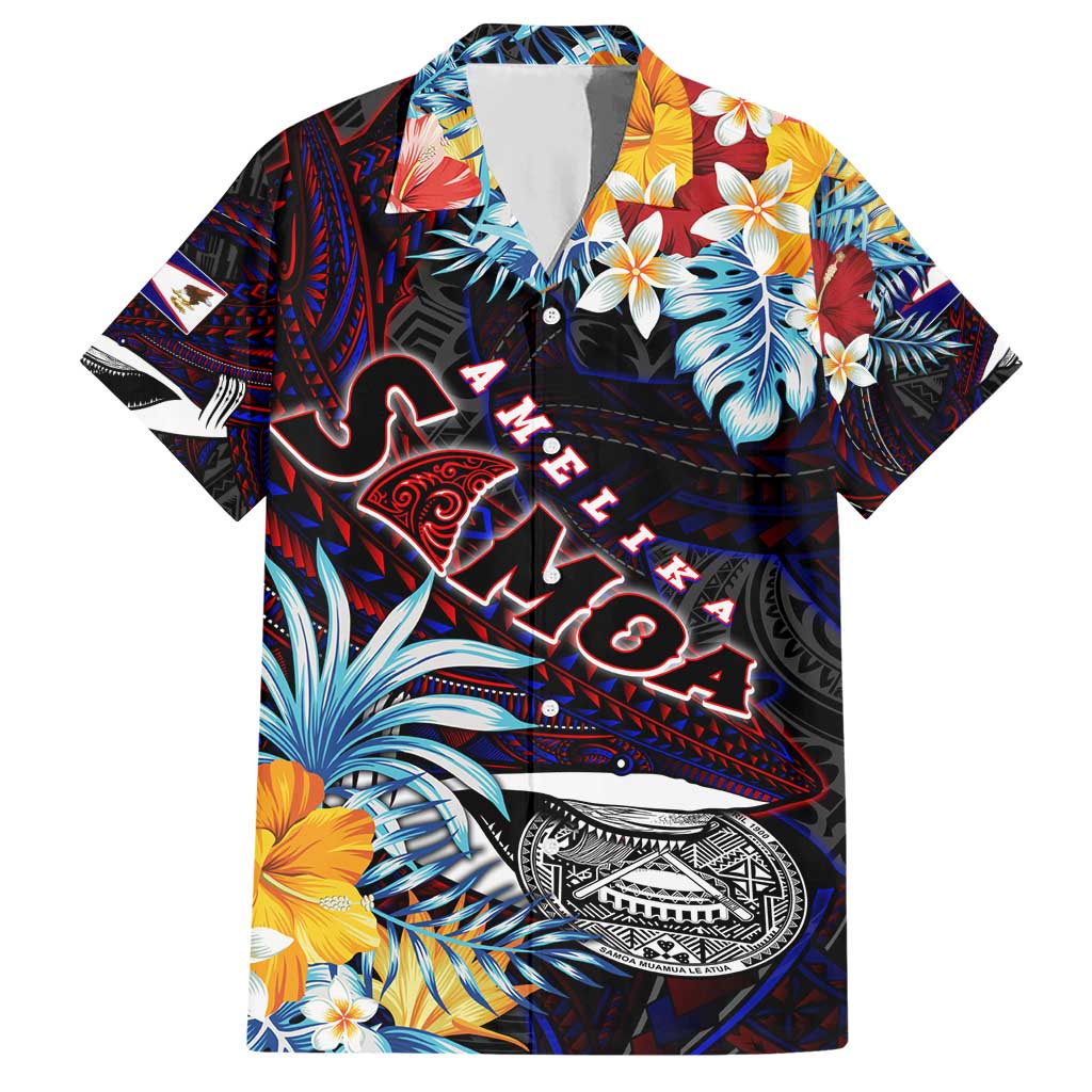 Personalized Amelika Samoa Sharks Polynesia Hawaiian Shirt American Samoa