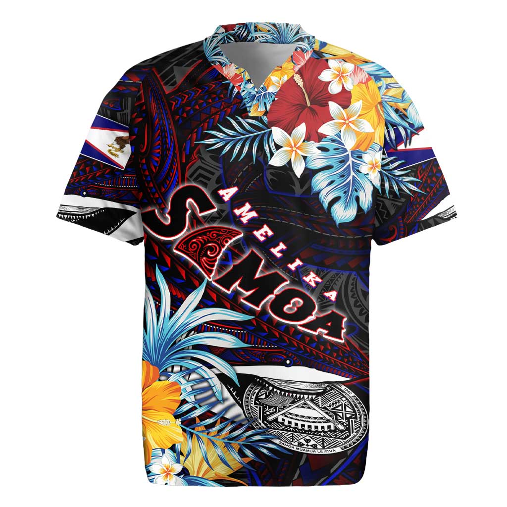 Personalized Amelika Samoa Sharks Polynesia Rugby Jersey American Samoa