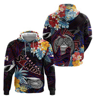 Personalized Amelika Samoa Sharks Polynesia Zip Hoodie American Samoa