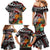 Personalized American Samoa Warrior Family Matching Mermaid Dress and Hawaiian Shirt Shark Turtle Polynesian Tattoo