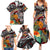 Personalized American Samoa Warrior Family Matching Summer Maxi Dress and Hawaiian Shirt Shark Turtle Polynesian Tattoo