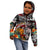 Personalized American Samoa Warrior Kid Hoodie Shark Turtle Polynesian Tattoo