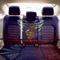 Personalized American Samoa Flag Back Car Seat Cover Eagles Polynesian Art