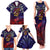 Personalized American Samoa Flag Family Matching Tank Maxi Dress and Hawaiian Shirt Eagles Polynesian Art