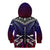 Personalized American Samoa Flag Kid Hoodie Eagles Polynesian Art