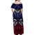 Personalized American Samoa Flag Off Shoulder Maxi Dress Eagles Polynesian Art