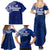 Sharks And American Samoa Family Matching Summer Maxi Dress and Hawaiian Shirt Simple Polynesian Blue