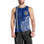 Sharks And American Samoa Men Tank Top Simple Polynesian Blue