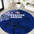 Sharks And American Samoa Round Carpet Simple Polynesian Blue