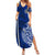 Sharks And American Samoa Summer Maxi Dress Simple Polynesian Blue