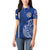 Sharks And American Samoa Women Polo Shirt Simple Polynesian Blue