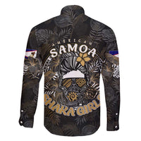 Personalized Shaka Girls America Samoa Family Matching Long Sleeve Bodycon Dress and Hawaiian Shirt Tropical Flowers Vintage