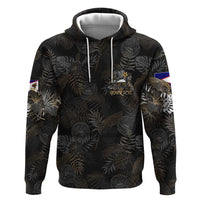 Personalized Shaka Girls America Samoa Zip Hoodie Tropical Flowers Vintage