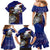 American Samoa Family Matching Mermaid Dress and Hawaiian Shirt Brave Eagle Flag Color