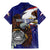 American Samoa Family Matching Mermaid Dress and Hawaiian Shirt Brave Eagle Flag Color