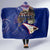 American Samoa Hooded Blanket Brave Eagle Flag Color