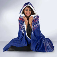 American Samoa Hooded Blanket Brave Eagle Flag Color