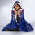 American Samoa Hooded Blanket Brave Eagle Flag Color