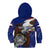 American Samoa Kid Hoodie Brave Eagle Flag Color