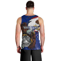 American Samoa Men Tank Top Brave Eagle Flag Color