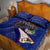 American Samoa Quilt Bed Set Brave Eagle Flag Color