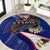 American Samoa Round Carpet Brave Eagle Flag Color