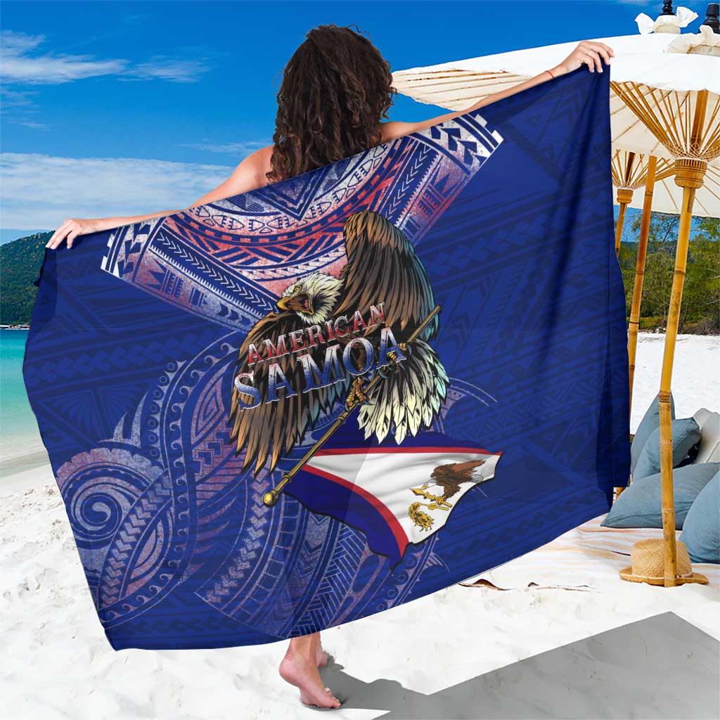 American Samoa Sarong Brave Eagle Flag Color