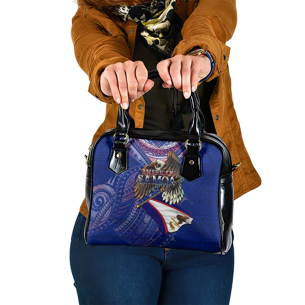 American Samoa Shoulder Handbag Brave Eagle Flag Color