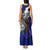 American Samoa Tank Maxi Dress Brave Eagle Flag Color