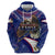 American Samoa Zip Hoodie Brave Eagle Flag Color