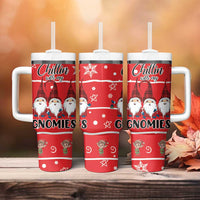Chillin With My Gnomies Tumbler With Handle Merry Christmas DT03 - Polynesian Pride