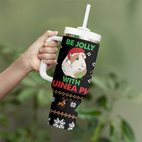 Guinea Pig Christmas Tumbler With Handle Be Jolly With Guinea Pig