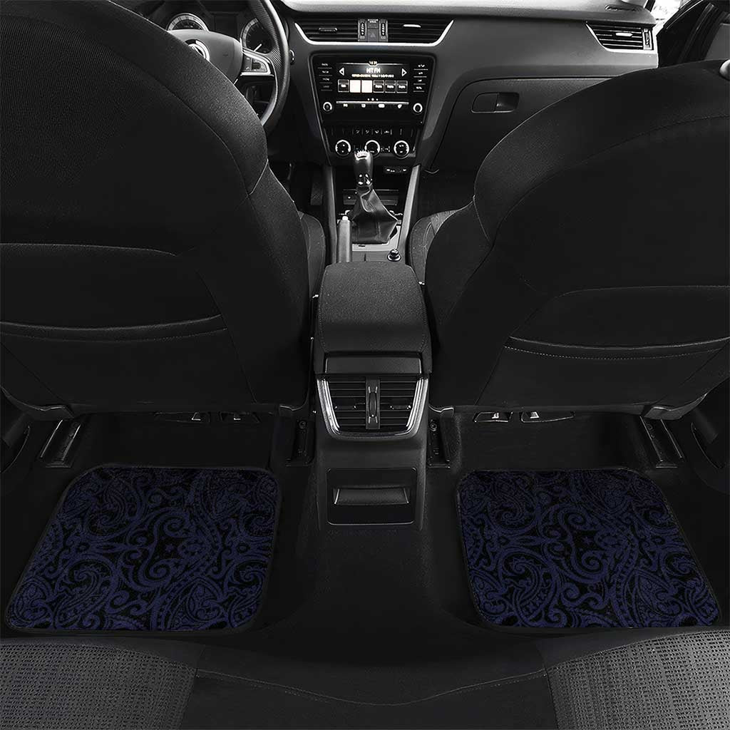 New Zealand Tui Bird Car Mats Maori Koru Mix Pohutukawa