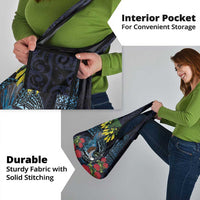 New Zealand Tui Bird Grocery Bag Maori Koru Mix Pohutukawa