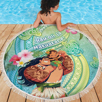 Hawaii Father's Day Beach Blanket Happy Father And Child DT04 - Polynesian Pride