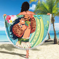 Hawaii Father's Day Beach Blanket Happy Father And Child DT04 - Polynesian Pride